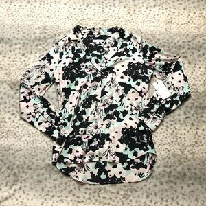 Equipment Femme Blouse Size Small Floral Pink